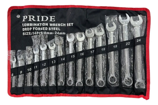 Juego De Llaves Punta Corona 14 Piezas 8mm A 24mm - Pride