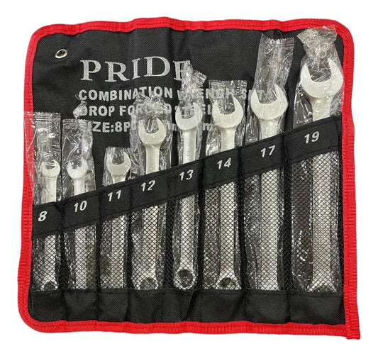 Juego De Llaves Punta Corona 8pcs 8mm A 19mm - Pride