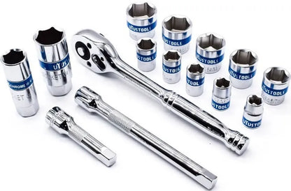 Juego de dados 15 piezas x3/8″ Uyustools