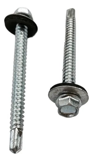 Tornillo Autoperforante Hex. 12 X 2-1/2 C/golilla 200 Unds